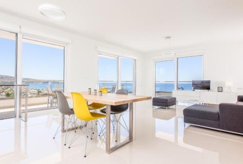 Χώρος καθιστικού στο Delfini Villas 1, 2, 3, 4, 5, 6 - Kalamaki