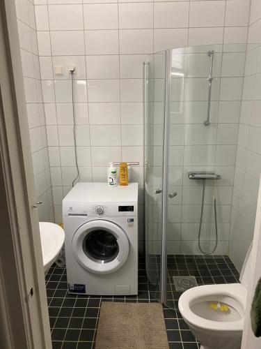 Koupelna v ubytování Comfort appartment in Värnhem, Malmö