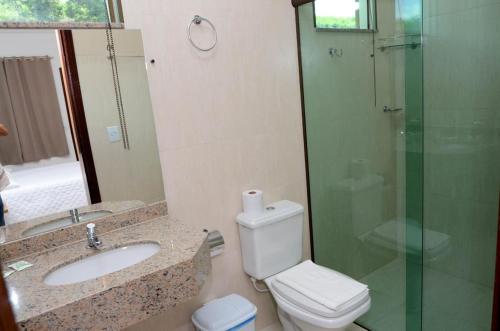 Koupelna v ubytování Hotel Casa Branca