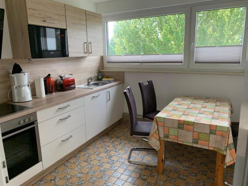 Η κουζίνα ή μικρή κουζίνα στο Ferien-Apartments Kunz