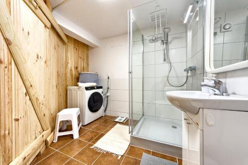 Koupelna v ubytování Chata w chmurach Gliczarów