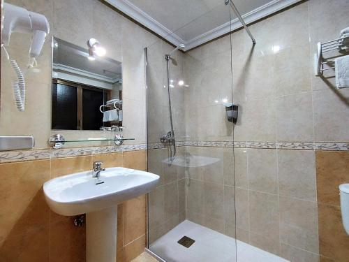 Kúpeľňa v ubytovaní Hostal Madrid I