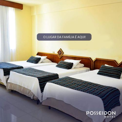 Posseidon Hotelにあるベッド