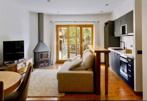 Kuchyň nebo kuchyňský kout v ubytování Avet, Acogedor alojamiento en Llívia