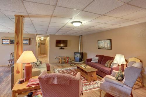 a living room with a couch and chairs at Midway Meadows - very Private! in Lead