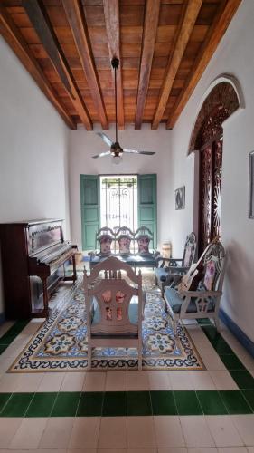 Posezení v ubytování Casa D´Remedios La Bella Hotel Boutique