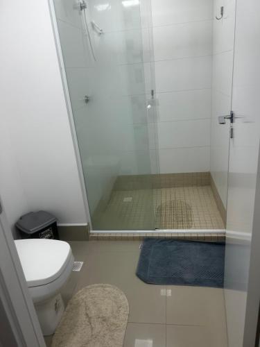 Koupelna v ubytování Apartamento no centro