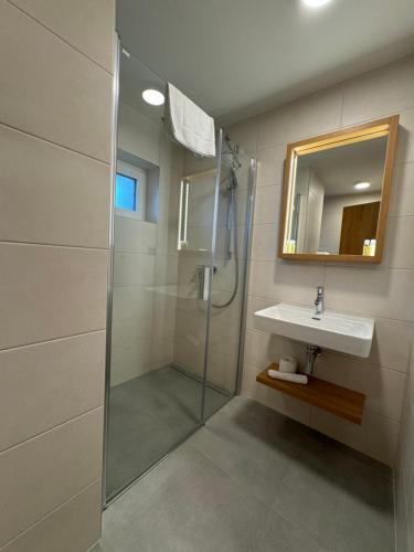 Koupelna v ubytování Comfort Pálava, Penzion Klentnice - Mikulov - Pálava