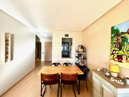 Köök või kööginurk majutusasutuses Prestigia Golf Marrakech! Rez-de-jardin 2 chambres, grande terrasse et jardin, Piscine, Parking