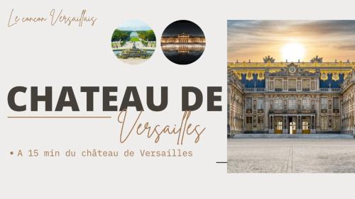 a picture of a building with the text chateau de versailles at Le Concon Versaillais, à 5 minutes du Château de Versailles in Le Chesnay