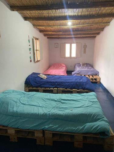 Postelja oz. postelje v sobi nastanitve Pancha la vida hostel
