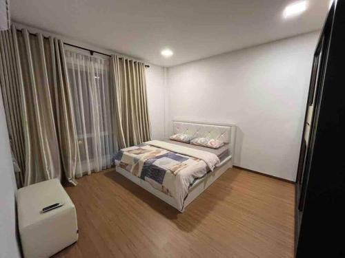 เตียงในห้องที่ EcoPark Condo, 5mins to airport, malls & eatery