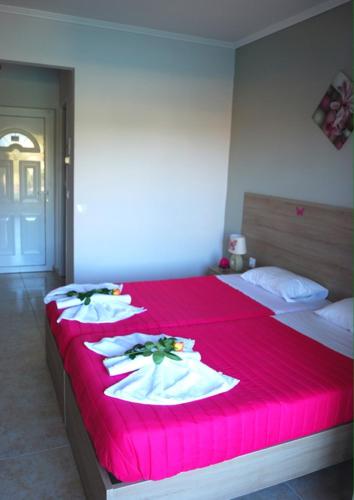 Cama o camas de una habitación en Miltos Studios