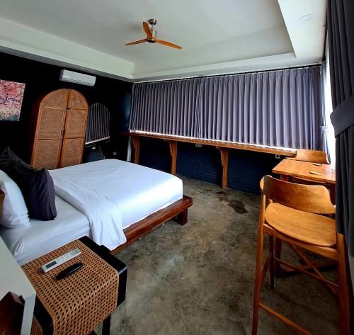 Zona de estar de Maple Ridge Ubud Villas with Rice Field View