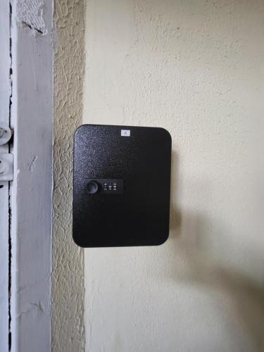 a electrical outlet on the side of a wall at Poilsis dviems in Šiauliai