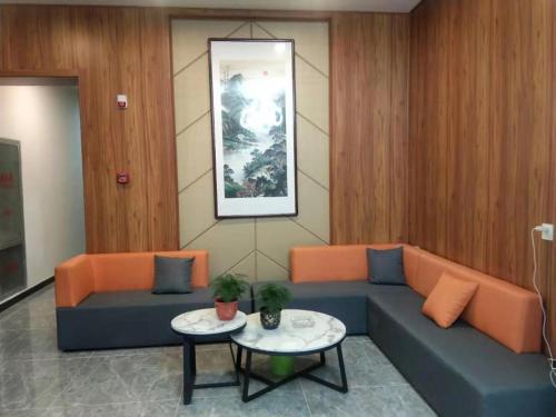 Χώρος καθιστικού στο Pai Hotel Baoding Dingxing Children’s Normal School