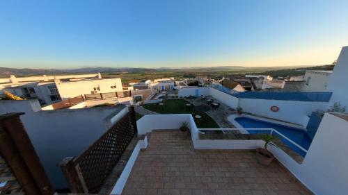 a view from the balcony of a house at Hotel Utopía in Benalup Casas Viejas
