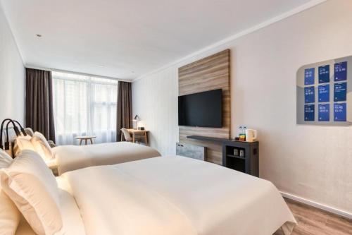 Gallery image of Hanting Premium Hotel Hangzhou Binjiang Xinguang Avenue in Xiaoshan