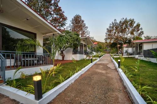 a street in front of a house at Amore Serenity Resort in Arambol