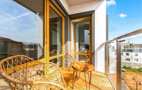 A balcony or terrace at Nice Apartment In Hel With Wifi
