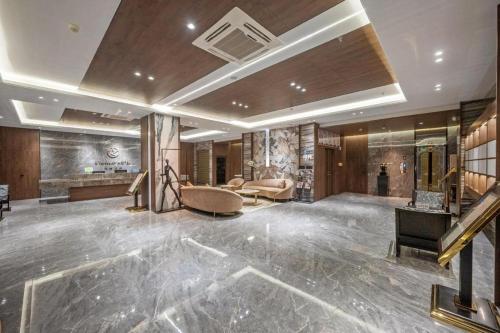 Zona de hol sau recepție la Starway Hotel Jiayuguang Fangte Silk Road Huashen