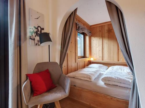 Posteľ alebo postele v izbe v ubytovaní Charming Apartment in Jochberg with Balcony