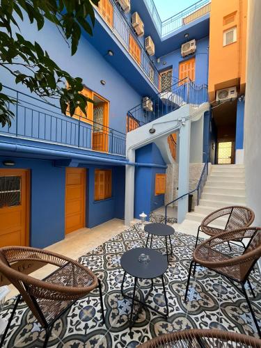 The blue house Athens