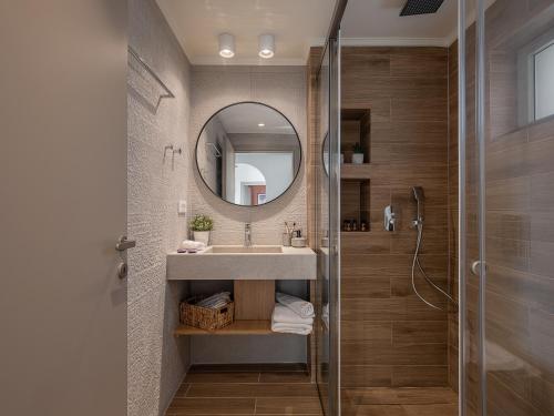 Koupelna v ubytování Casa Nougia