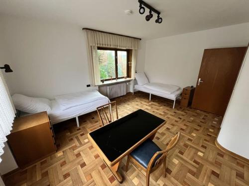 Katil atau katil-katil dalam bilik di Monteurwohnung Wächtersbach