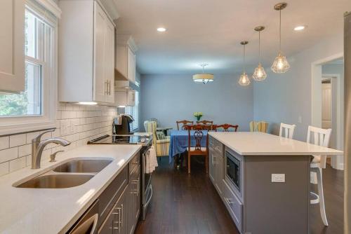 a kitchen with a sink and a counter top at Private Home 6miles to downtown 4 miles to airport in Nashville