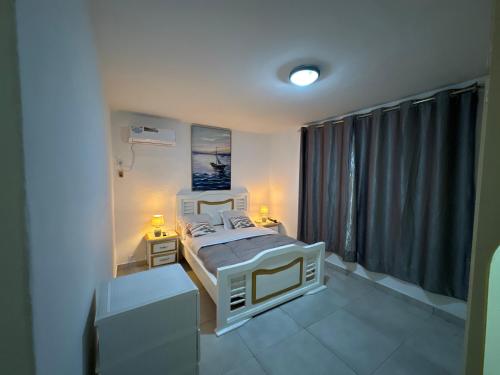 Voodi või voodid majutusasutuse Villa ocean bord de mer louis toas