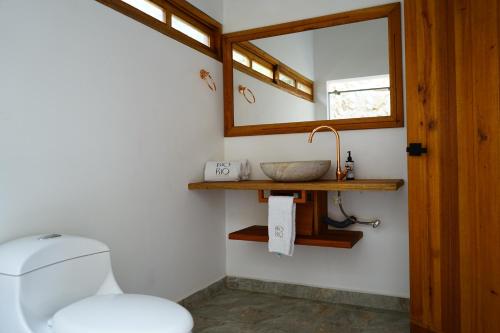 Salle de bains dans l'établissement Bio Rio Hotel