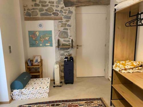 Postel nebo postele na pokoji v ubytování Charmant gîte de campagne en Drôme provençale
