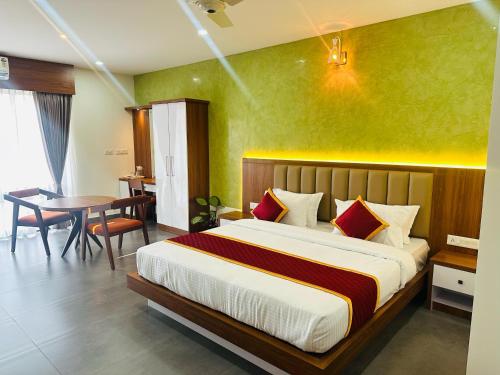 Tempat tidur dalam kamar di Mary Land Residency