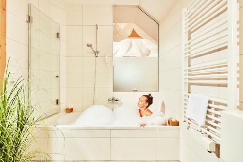 Koupelna v ubytování Donauhotel Lettnerhof