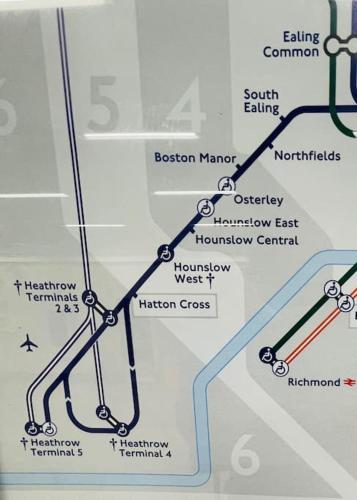 a map of the boston harbor subway at Heathrow Airport 10 mins drive l FREE SECURE PARKING l Tiny House with Courtyard in New Bedfont