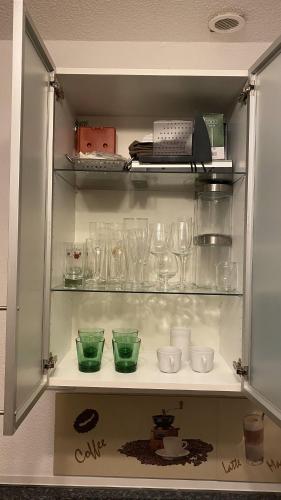 Dapur atau dapur kecil di Appartment nahe Galopprennbahn