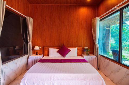Katil atau katil-katil dalam bilik di Tam Coc Cat Luong Homestay