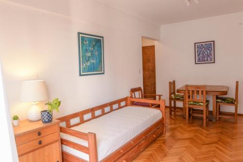 En eller flere senge i et værelse på Imperdible en Palermo Botánico La Rural Seguridad 24hs