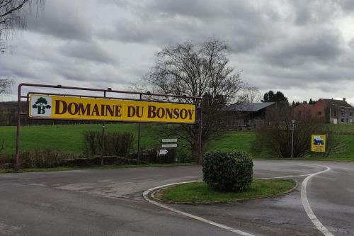 a sign for adoamine du bonney on a road at Havane13 in Hastière-par-delà