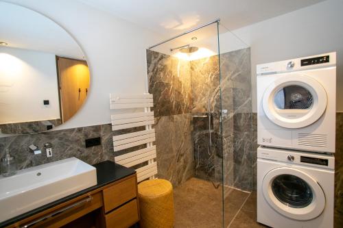 Koupelna v ubytování Apartment Hortensie - Alpstay