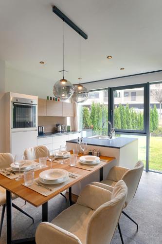 Kuchyň nebo kuchyňský kout v ubytování Apartment Hortensie - Alpstay