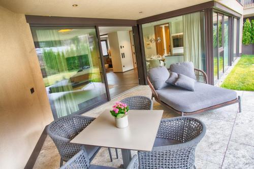 Posezení v ubytování Apartment Hortensie - Alpstay