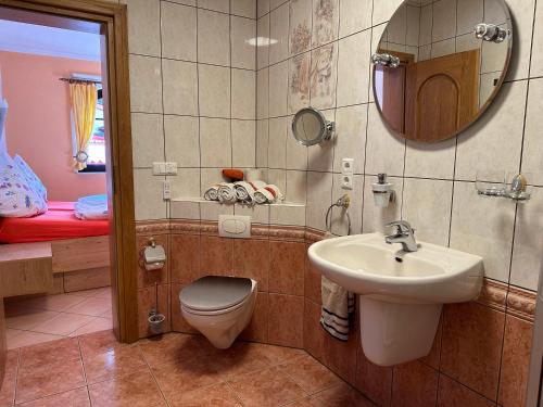 Koupelna v ubytování Ferienwohnung 1 Festungsblick