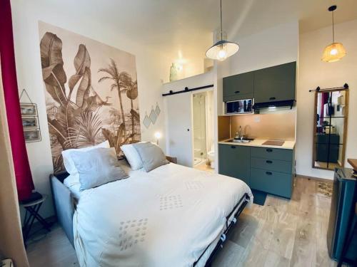 Studio centre, calme, vrai cocon.