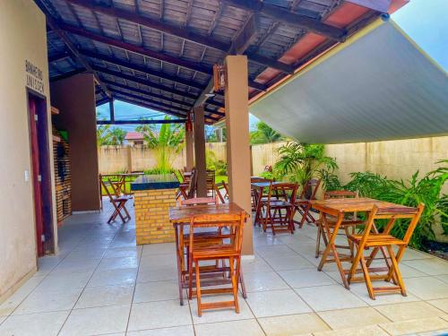 Kawasan patio atau luaran di Vila Miná Pousada