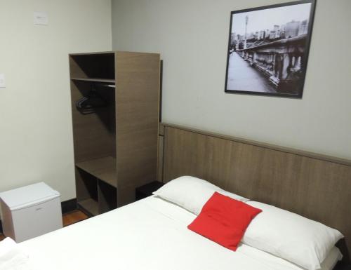 Cama o camas de una habitación en Hotel Gontijo Belo Horizonte - Próximo a Rodoviária e Praça Sete