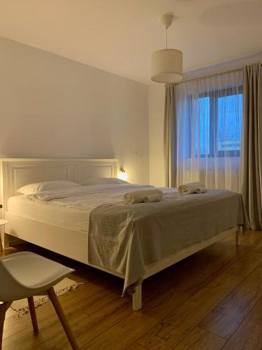 Ένα ή περισσότερα κρεβάτια σε δωμάτιο στο ROST room