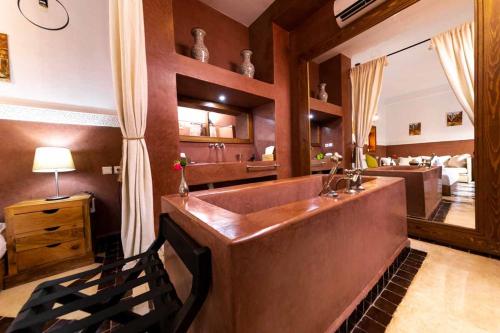 Posezení v ubytování Riad Ambre et Jasmin