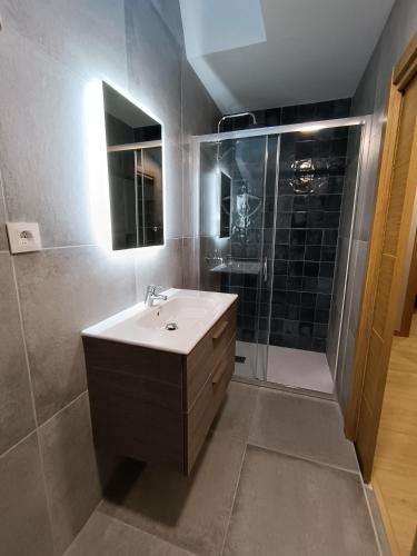 Bilik mandi di APARTAMENTOS CASA FREDI - Las LLaceries